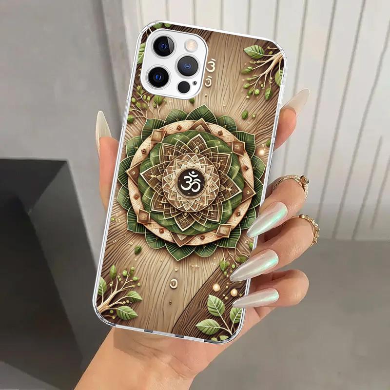 Mandala Chakra Insist Yoga Phone Case for Iphone 17 Air 16 15 Plus 14 13 Mini 12 11 Pro Max 16E 7 8 SE 2020 Soft Funda Print She