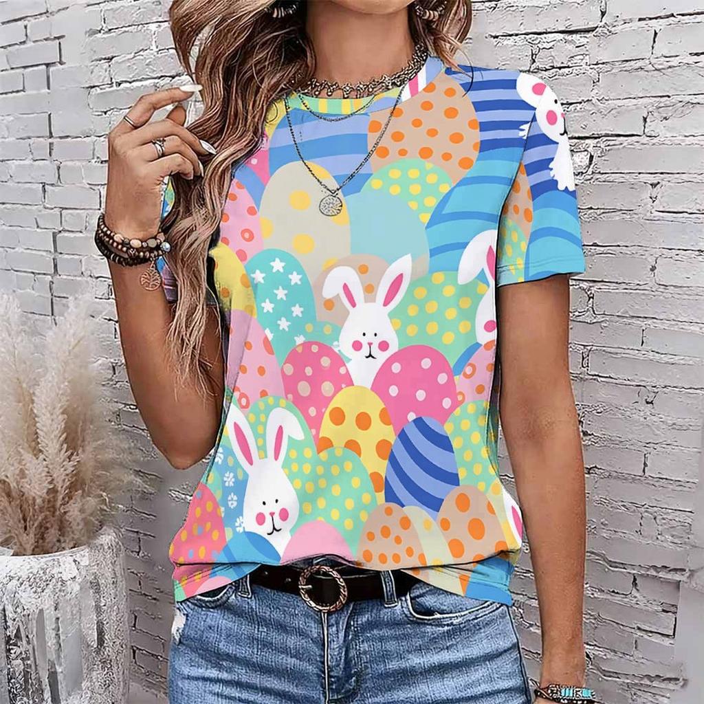 Fashion Women Retro Plush Animal Patterns Print T Shirt Funny Casual O-neck Short Sleeves T-shirt Summer Female Tee Shirt