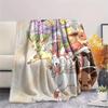 Pokémon Combination  Print Flannel Blanket, High Quality Comfortable for All Seasons, Home Decor, Warmth and Comfort