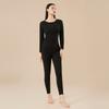 New Seamless Thermal Underwear Set Men Women Fleece Lined With Cashmere Silk Winter Warm Base Layer Long Johns Solid