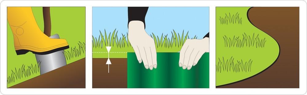 Brown Lawn Edging 9M 10Cm 88703 Flo