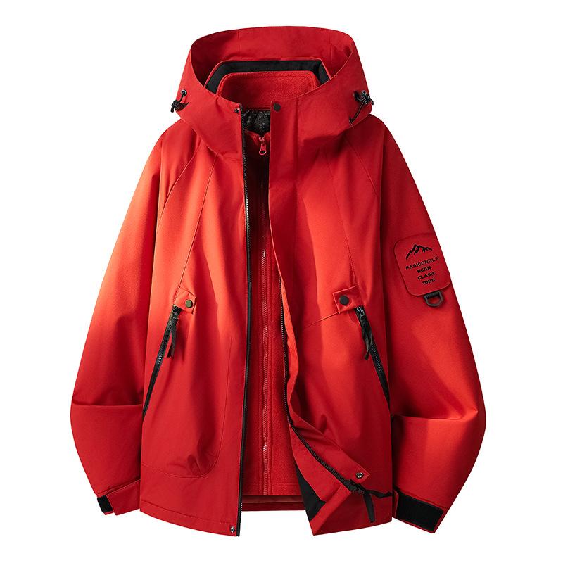 2518 Dreifach-Graphen-Futter Partnerjacke für Damen und Herren Winddicht Wasserdicht Outdoor-Sport Bergsteigeranzug Gruppenkauf