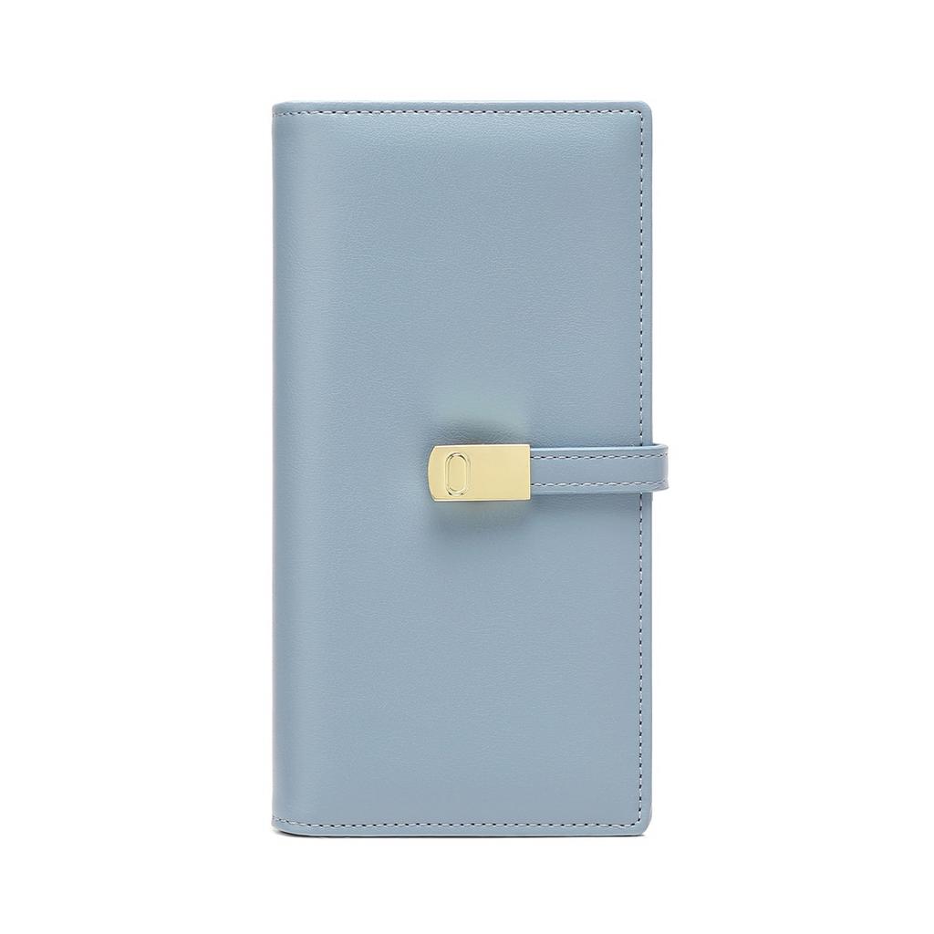 Neues Diebstahlschutz-Bürsten-Damenportemonnaie, ultradünnes und tragbares zweifach faltbares Portemonnaie, langes Mehrkarten-Portemonnaie