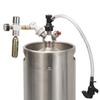 Homebrew Ball Lock Disconnect Beer Keg Connector Dispenser 1/4" Barb 1/4"MFL Beer Gas Beer Keg Parts