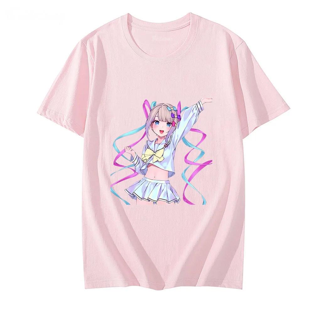 NEEDY GIRL OVERDOSE T-shirt 100% Cotton Tees Summer Loose Shirt Game Anime Clothes Kawaii Graphic T Shirts Cartoon Tshirts