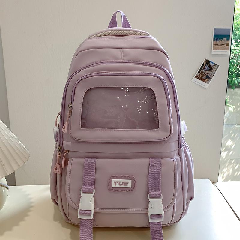 

Schoolbag Children Elementary School Girls Junior High School College Students High School Letter Pain Bag Backpack