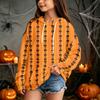 Kids Halloween Print Hoodie Pullover Sweatshirt for Boys Girls Casual Wear