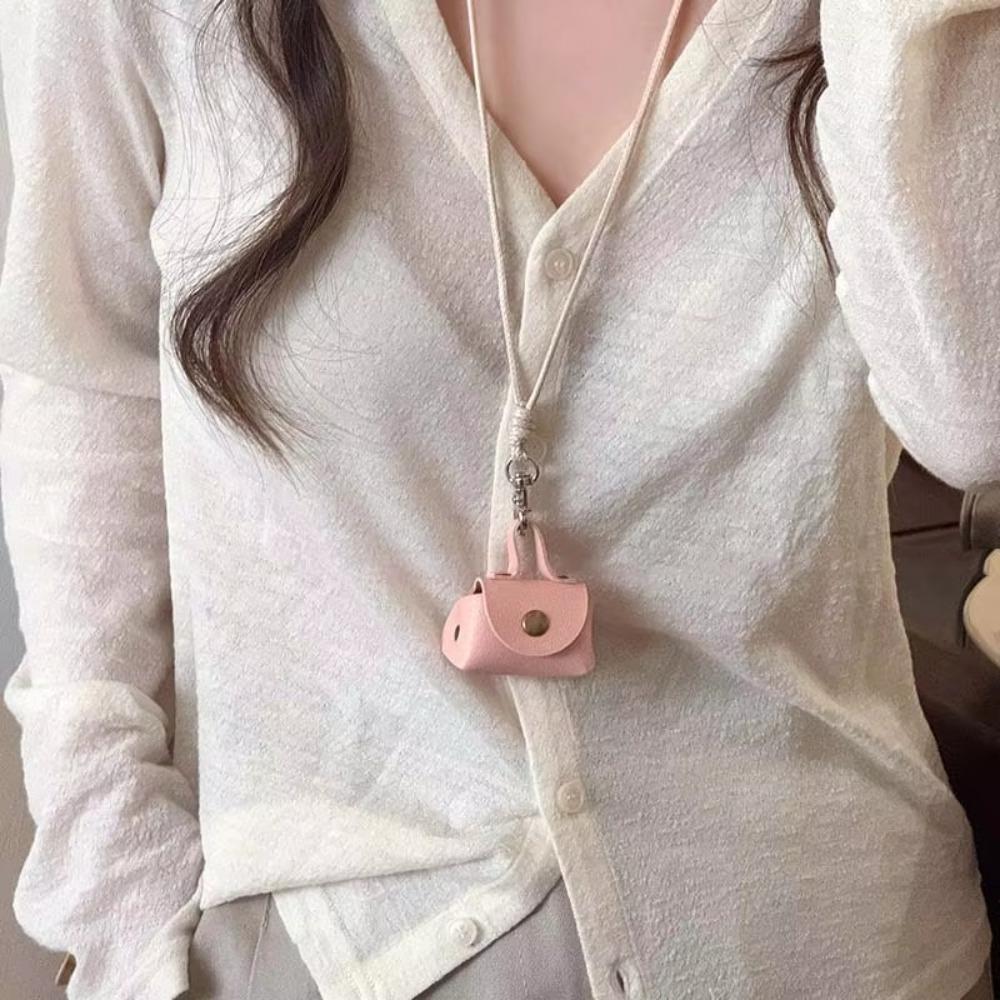 Leather Headphone Bag Gifts Women Necklace New Long Sweater Chain  Women