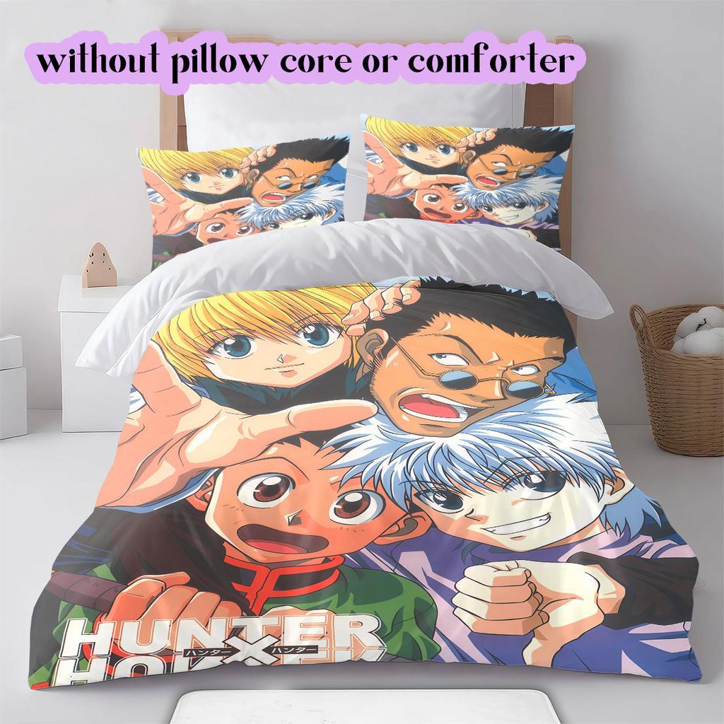 Hunter Hisoka Killua Duvet Cover Bedding Set 3pcs Print Cartoon Children Gift Various Sizes Extra Large Size Set