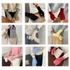 Striped Thermal Gloves Thickened Split Finger Long Gloves Autumn Winter Warm Gloves
