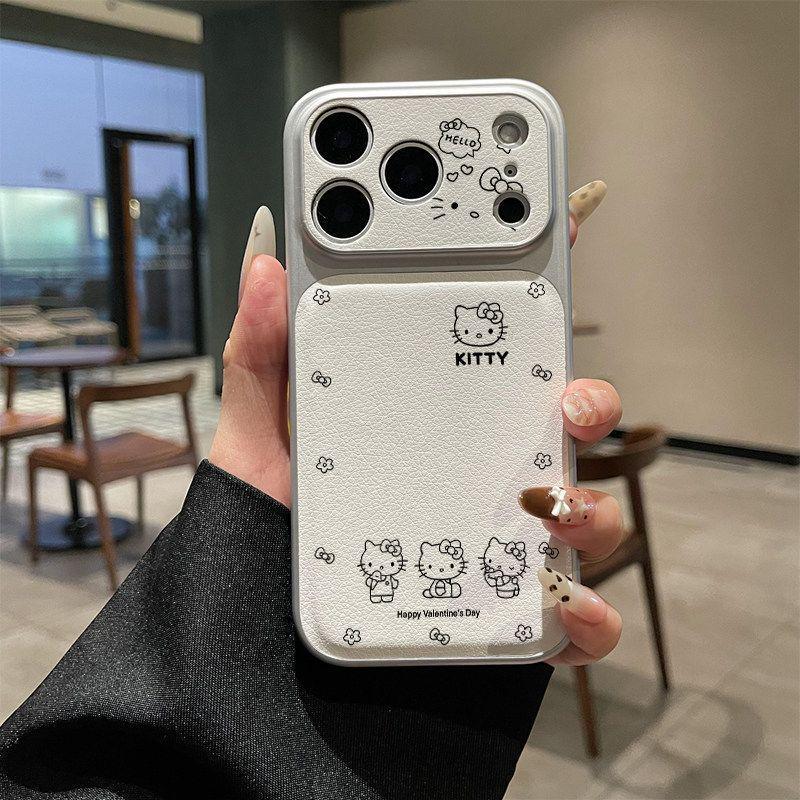 

Minimalist Hello Kitty Case for Apple iPhone 17 Pro Max, 16, and 15 - No Collision Lines iPhone 13
