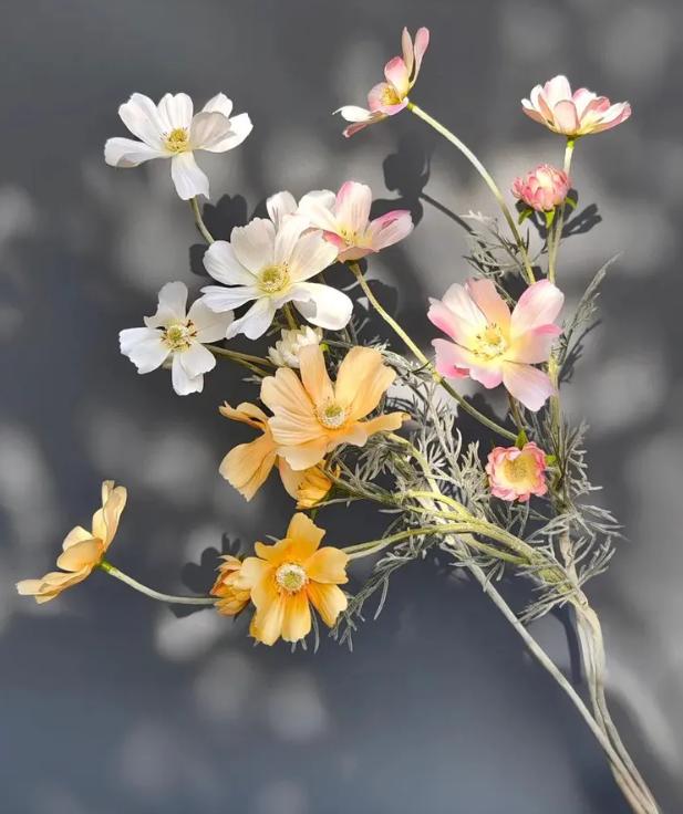 

Rural Floral Simulation Flower Silk Flower Small Chrysanthemum One Size белый