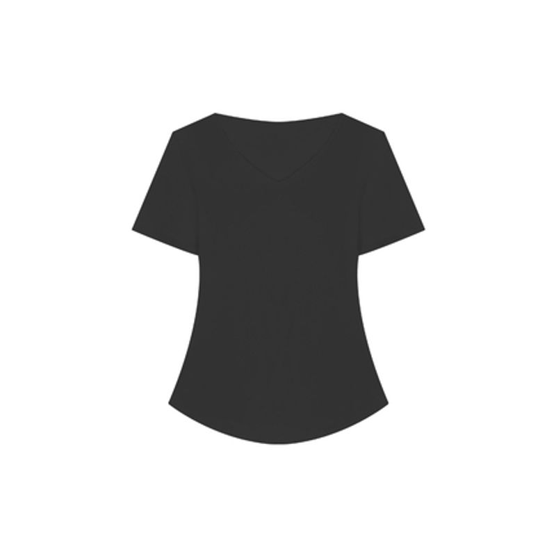 V Neck Shoulder Short Sleeve Summer Waist Trimming Versatile Tops T-shirt