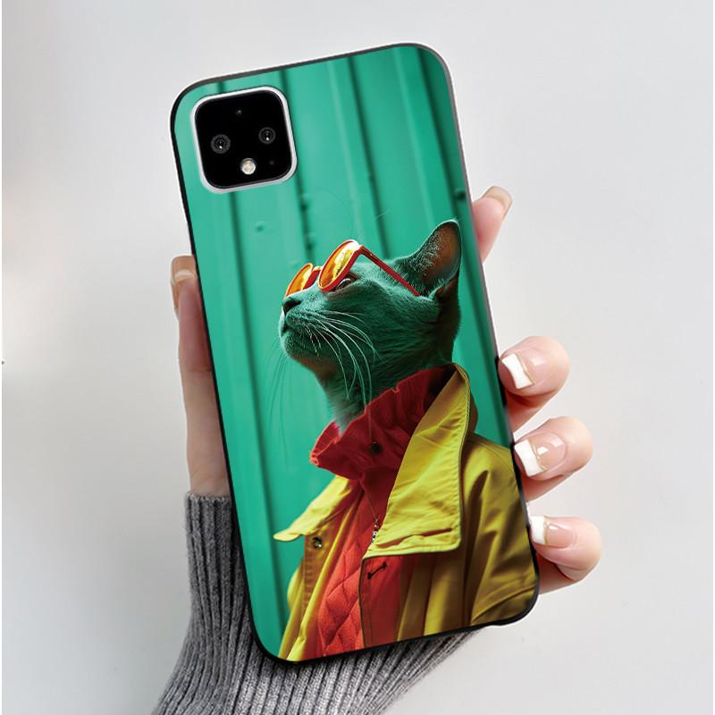 Cute Case For Google Pixel 4/Pixel 4XL Fundas Shell For Pixel 4A 5G 4G/Pixel 5 XL Protective Cover Soft Silicone Cartoon Casing
