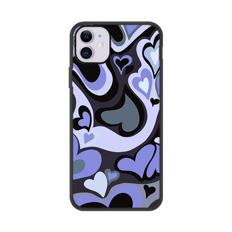 

Чехол с сердечком для Iphone 11 Pro 12 13 Pro Max 7 8 Plus XR XS Max X 12 Mini 6 6S SE 2020 SE2, чехол для Iphone11 Funda Coque iPhone 13Pro MAX