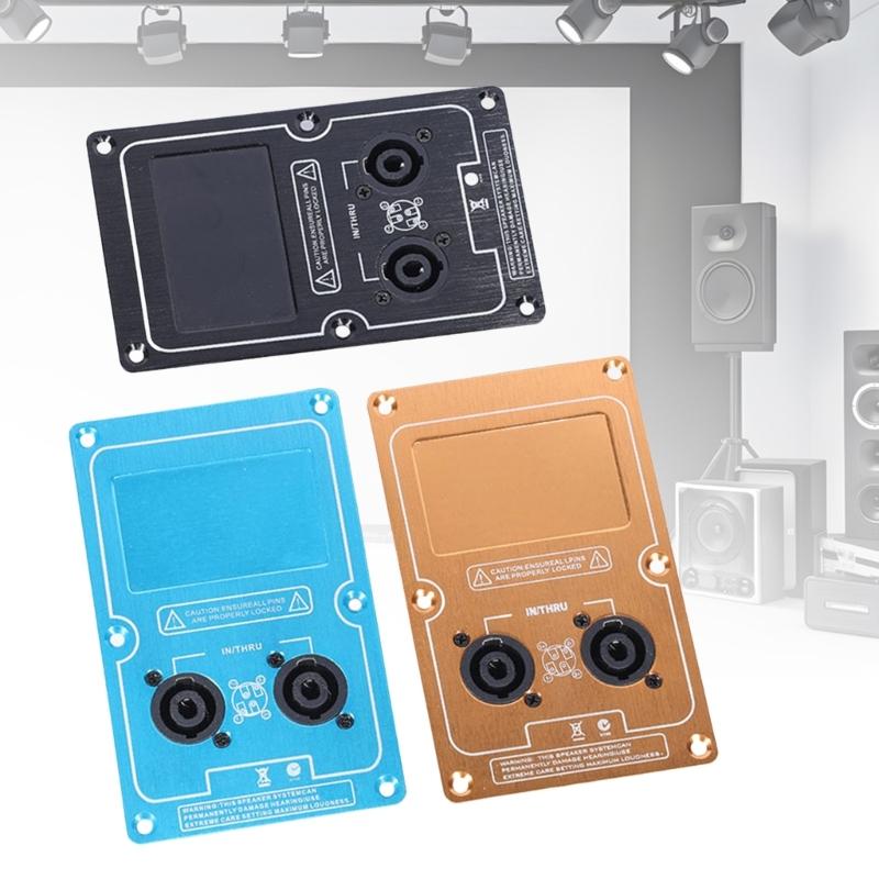 Aluminiumlegierung Lautsprecher-Rückverdrahtungskarte Lautsprecher-Anschlussplatte für Bühnenbeschallungssysteme und Subwoofer-Gehäuseanwendungen