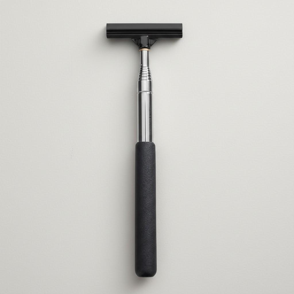 

Portable Telescopic Car Mirror Wiper Bracket Glass Mist Removal Cleaning Scraper Manual Wiper Tool