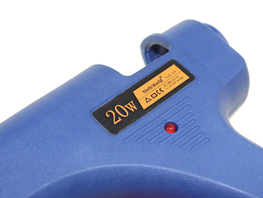 100-240V 20W Hot Melt Glue Gun - Electric Thermo Heat Repair Tool for Daily DIY & Small Repairs, With 10 Pcs 3-Color Glue Sticks