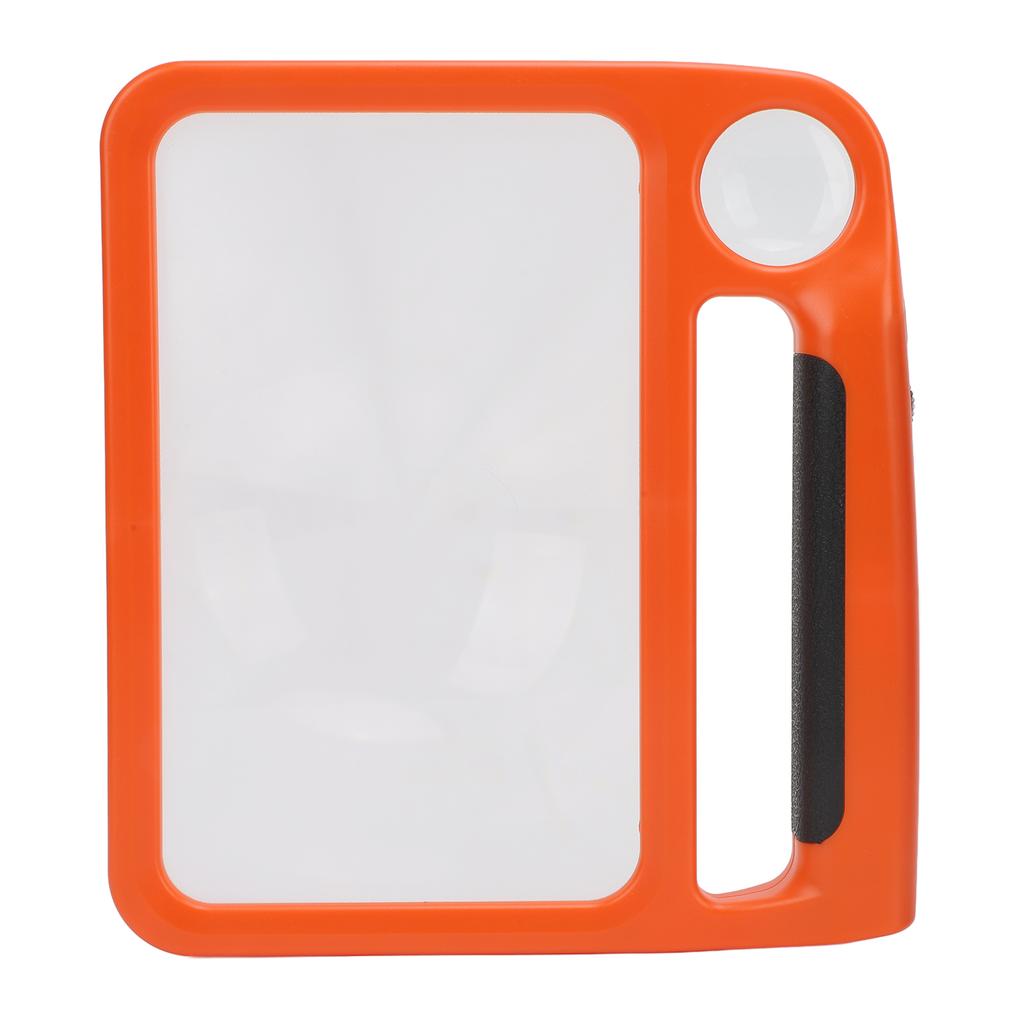 5X 10X Handheld Magnifier 48 LED Lights 3 Dimmable Light Modes Rectangular Magnifier for Reading