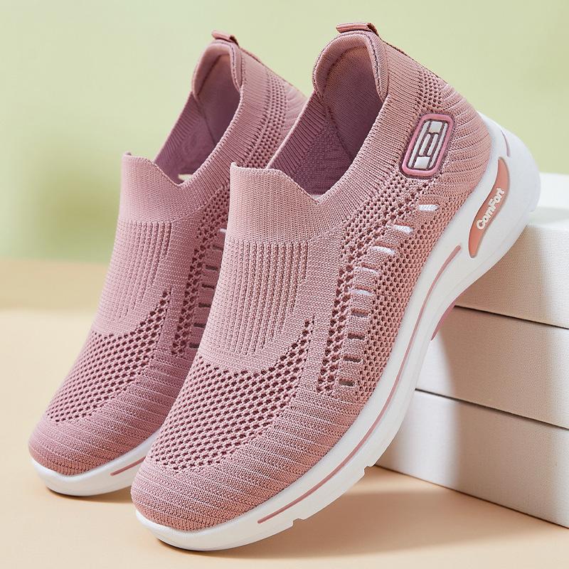 Shoes women's summer new women's single shoes casual casual fly-woven breathable women's shoes