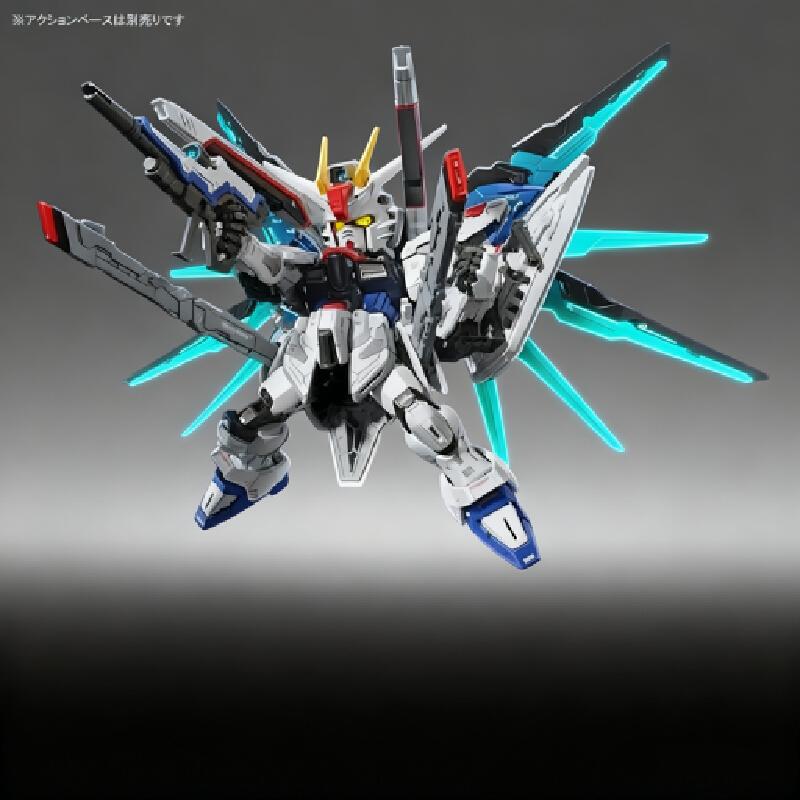 Mgsd Zgmf-X10a Q-Version Assembly Model Kit  Action Figures Plastic Toy Model Exquisite Desktop Decorations Collectiond Boy Gift