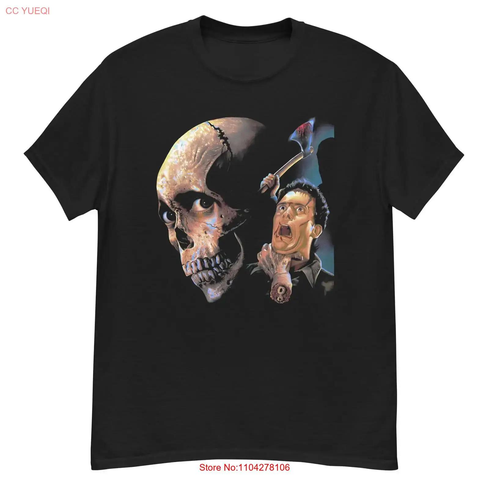 Evil Dead II cult horror film fan art t shirt vintage Washed fashion Unisex streetwear Soft Comfortable graphic Stylish S разноцветный
