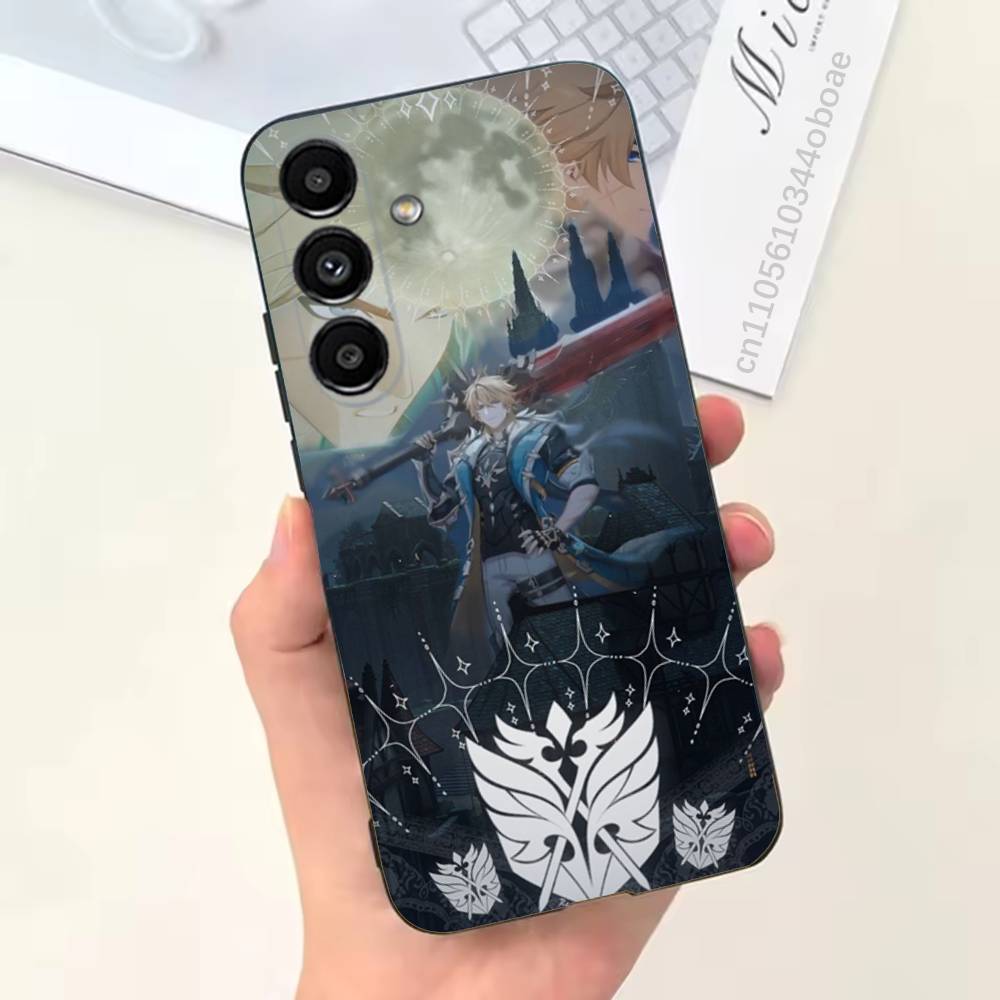 

G-Genshin Impact Varka Phone Case For Samsung S25,24,21,22,23,20,S30,Ultra,Plus,Fe,Lite,Note,5G Black Cover SamsungS23plus5G