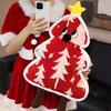 Christmas Tree Plush Throw Pillow Lovely Soft Stuffed Toy Cozy Sofa Cushion Warm Winter Gift Home Holiday Decoration