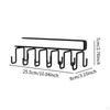 Mug Hooks under Cabinet Hanging Rack Coffee Cups Holder for Ties Belts