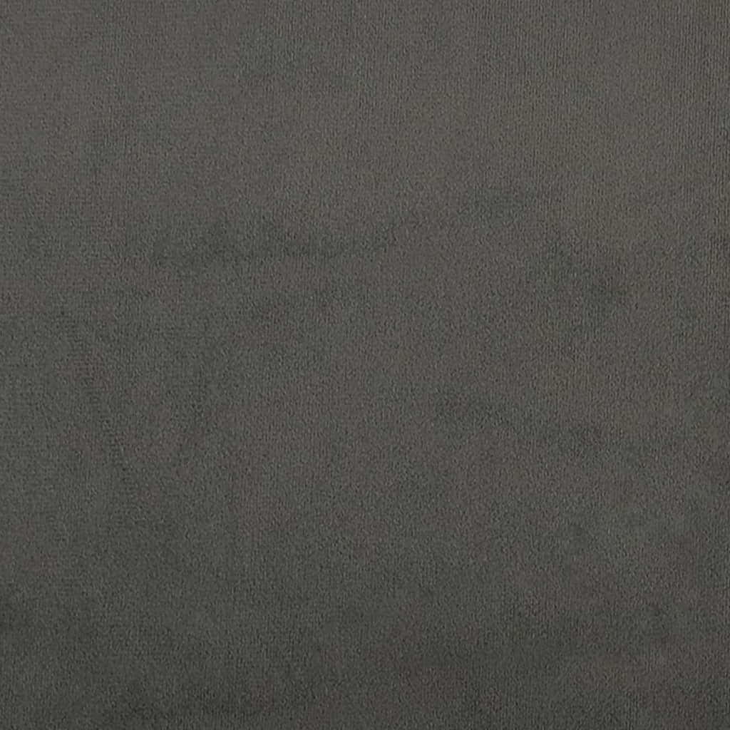 Vidaxl Rama Łóżka Bez Materaca, Ciemnoszare, 90X190 Cm, Aksamitna