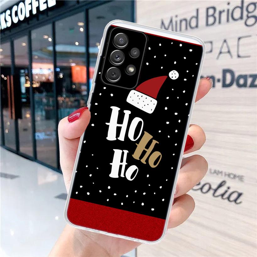 Merry Chrismas Happy New Year For Samsung Galaxy A15 A14 A13 A12 A55 A54 A53 A52 Phone Case A32 A35 A34 A33 A25 A24 A23 A22 A04S