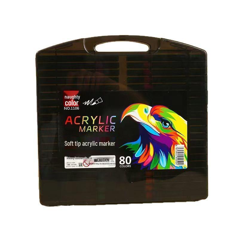 Acrylic Marker Soft Tip - Ideal for Students & Kids, Watercolor Pen for Art & Drawing Activities