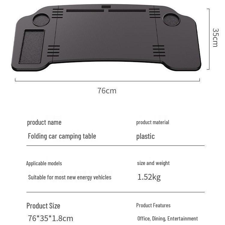 Faltbarer Multifunktions-Autotisch: Universeller Laptop- & Esstischständer