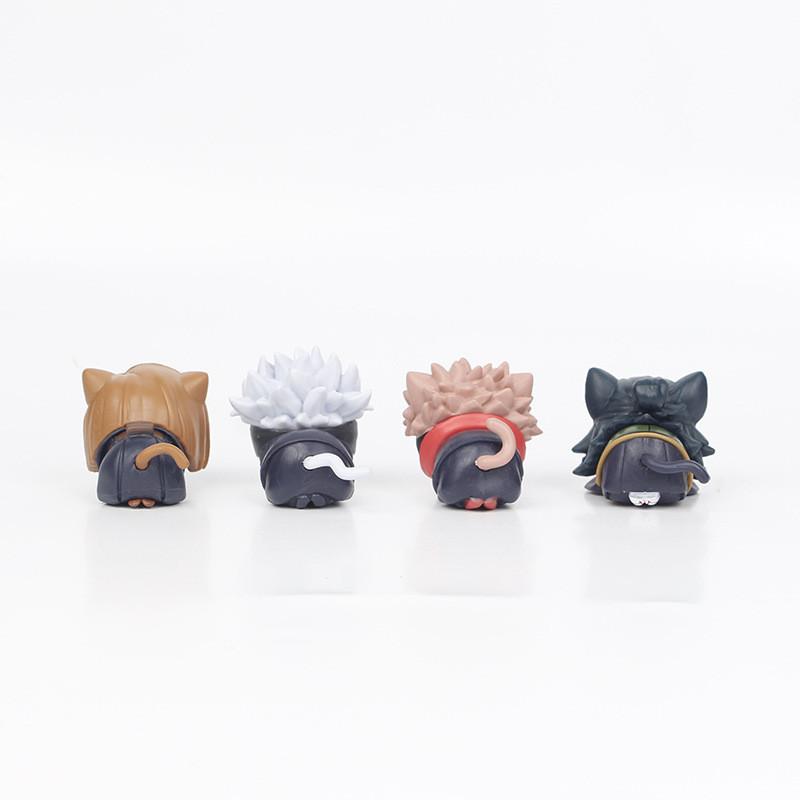Kaisen Jujutsu Whimsical Cat Ear Napping Pvc Figurines Blind Assortment Box