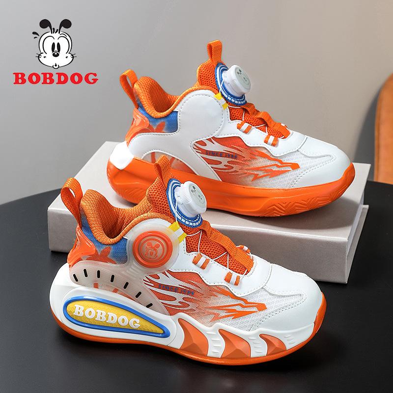 Babudou Boys' Double Mesh Sneakers - 2025 Autumn/Winter New Style Fashion Running Shoes for Kids