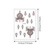 Mehndi Designs Henna Tattoo Stickers Flower Hand Tattoo Body Art Sticker  Music Festival