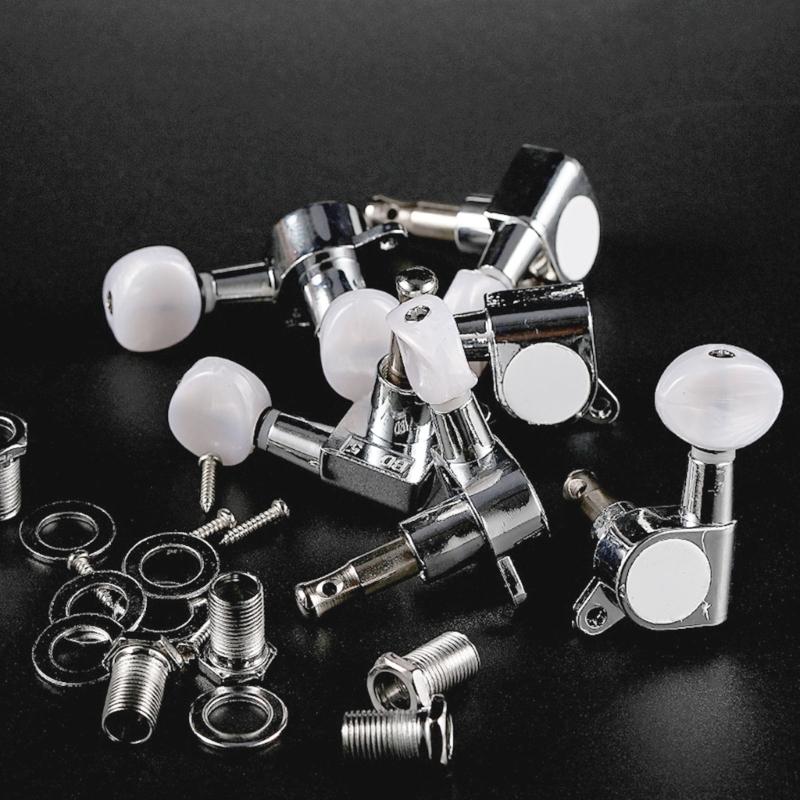 Guitar Tuning Machines 6 Left Guitar Tuning Pegs Machine Heads Tuners String Tuning Peg Tuning Key Pegs Set for Guitar