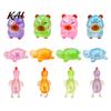 Calming Sensory Toy Glitter Cartoon Animal Fidget for Adults Kids Cute Pig Duck Anxiety Relief Squeeze Turtle Stress Easter Basket Stuffer Holiday