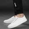 Fashion Men Casual Sports Sneakers Black White Men Lace-up Lightweight Comfortable Driving Travel Leather Shoes Size 38-48 Men Shoes