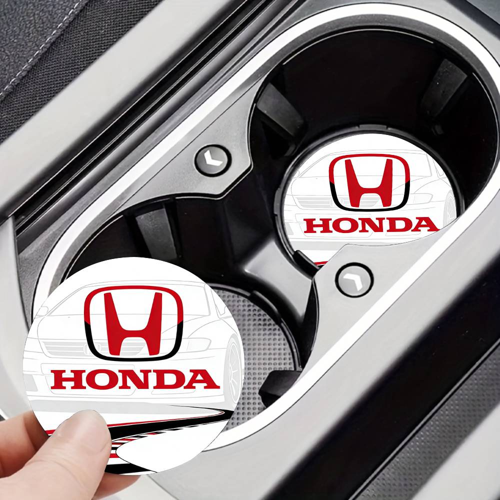 For Honda New Car Cup Holder Anti-Slip Silicone 7cm Insert Coaster Mat Universal Car Accessories Black Fit Most Cars