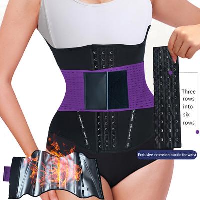 Customized Coated Letter-Breasted Waist Trainer Corset Shaper Neoprene Flat Abdomen Shaper Strong Tight Belt Sweat Sports