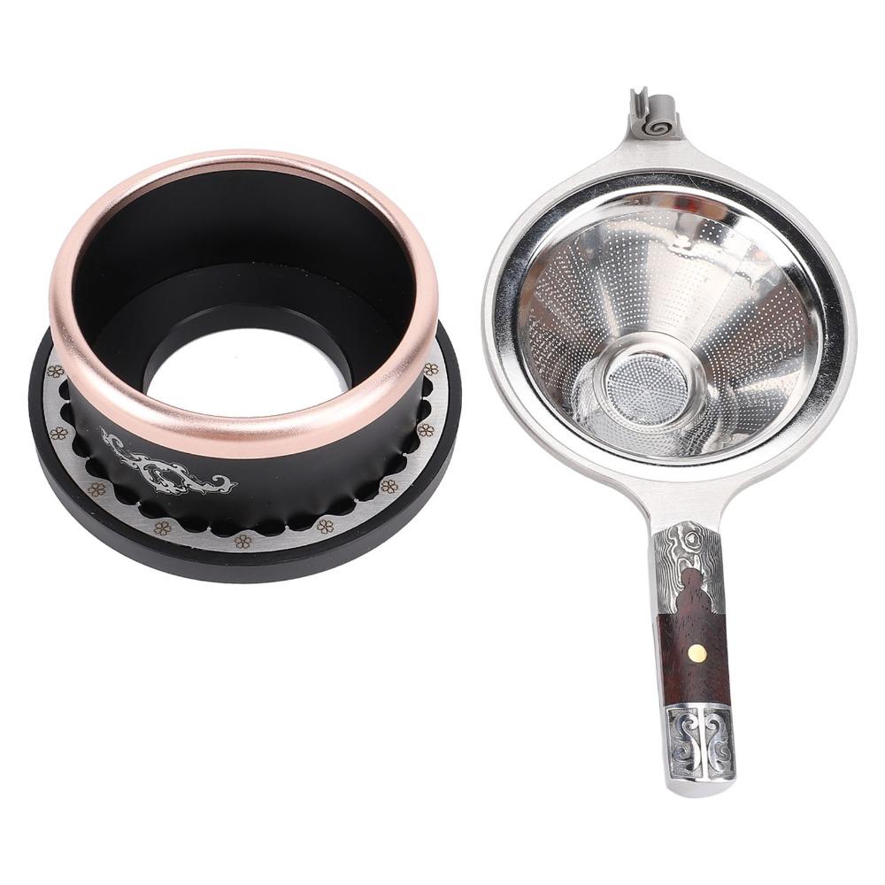 Reusable Tea Strainer Infuser Fine Mesh Tea Steeper Basket Tea Brewing Funnel  For Loose Leaf Tea