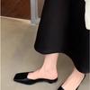 Fashion 2025Spring Summer Cover Toe Women Muels Slippers Fashion Shallow Ladies Slip on Party Dress Casual and Elegant Female Shoes
