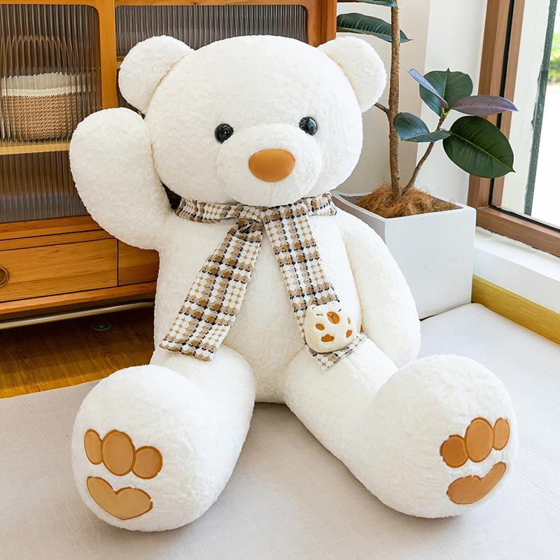 

New plush toy teddy bear women s day birthday gift female giant bear panda doll doll 70cm белый