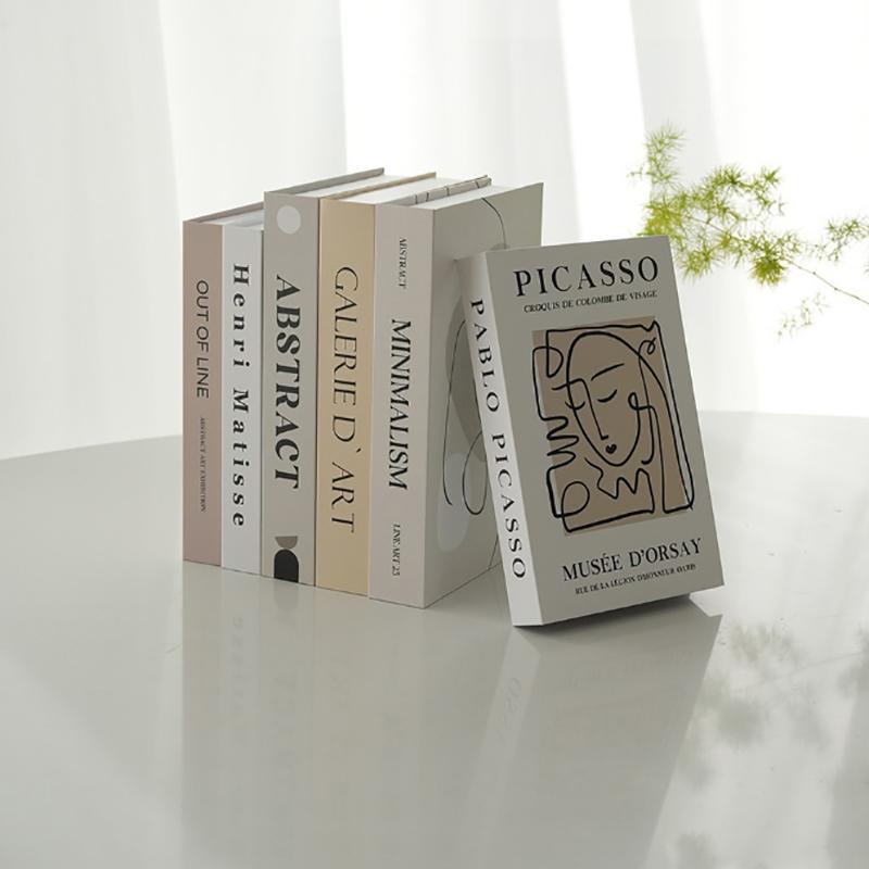 Open Luxury Fake Book Storage Box Home Decor  Paris Decorative Books Interior Decoration Coffee Table Bedroom Ornaments