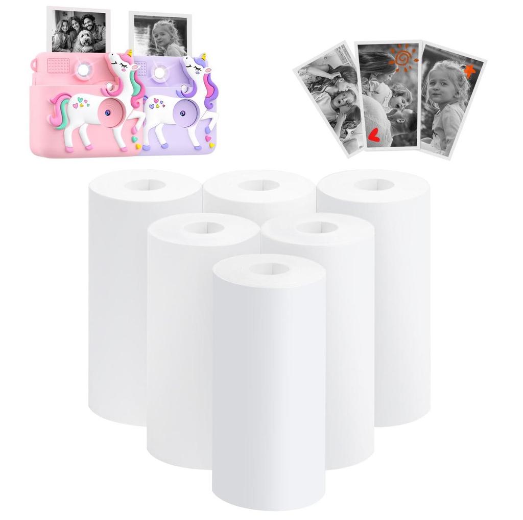 Meow Meow Children's Thermal Printing Paper 57x25 - Long-Lasting, Colorful 10-Year Instant Camera Paper