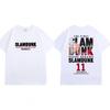 25 Theatrical Version of The Big Movie SLAM DUNK T-shirt SLAMDUNK Peripheral Support Clothes Sakuragi Blossom Road Short Sleeves