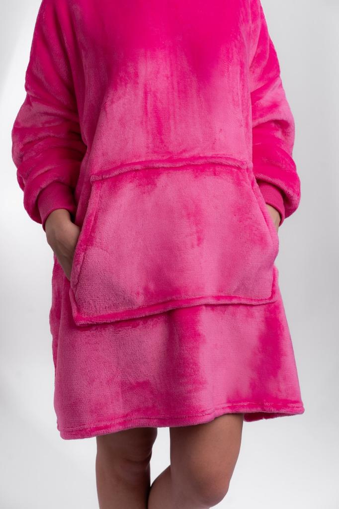 Blanket sweatshirt thick blanket hoodie 2in1 pink oversize birthday gift
