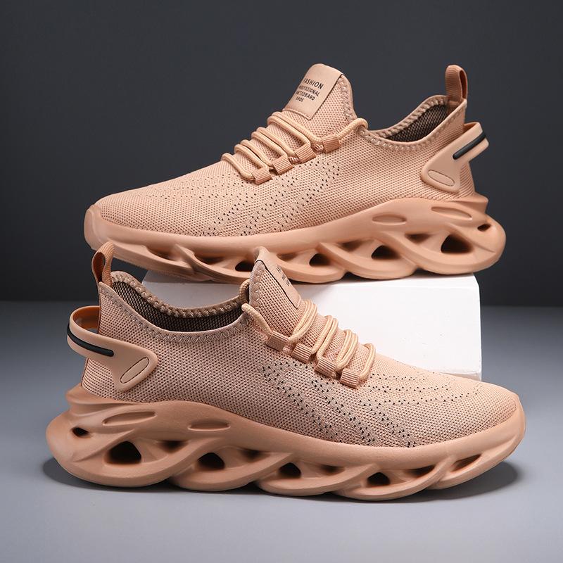 Twist sole blade large size mesh sneakers thick sole lightweight running dad shoes