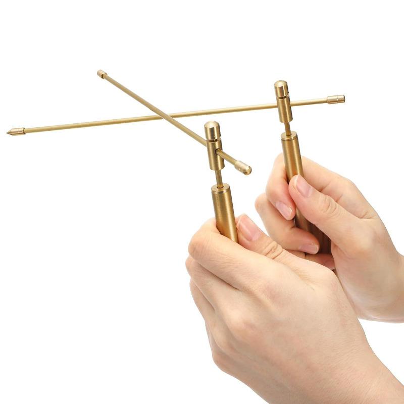 99.9% Pure Copper Dowsing Rods Professional Ghost Hunting Treasure Searching Tool Portable Copper Divining Rod Equipment